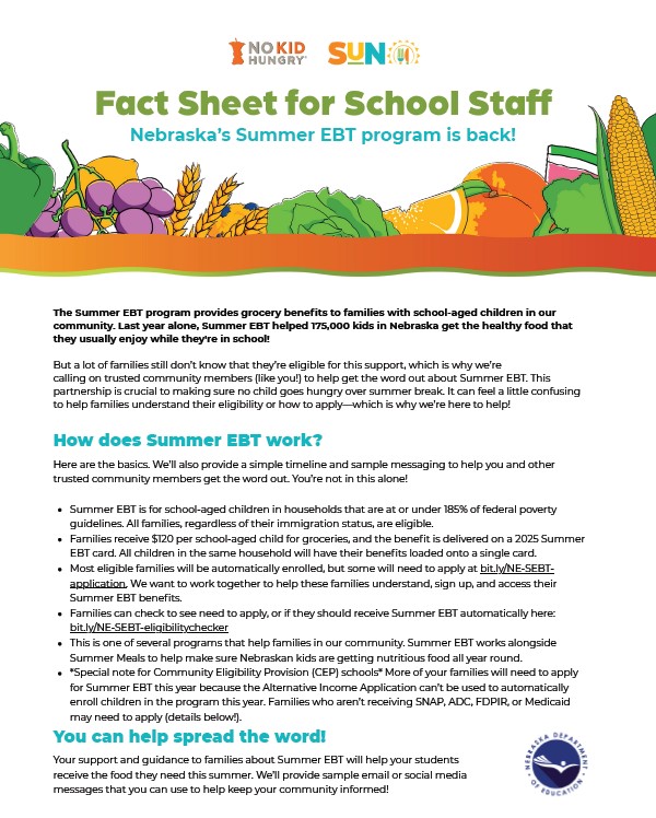 fact sheet for school staff flyer