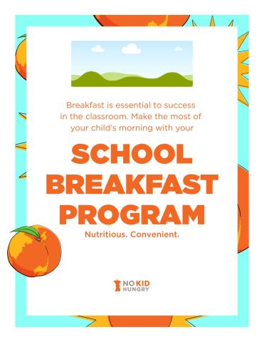 School Breakfast Program Poster